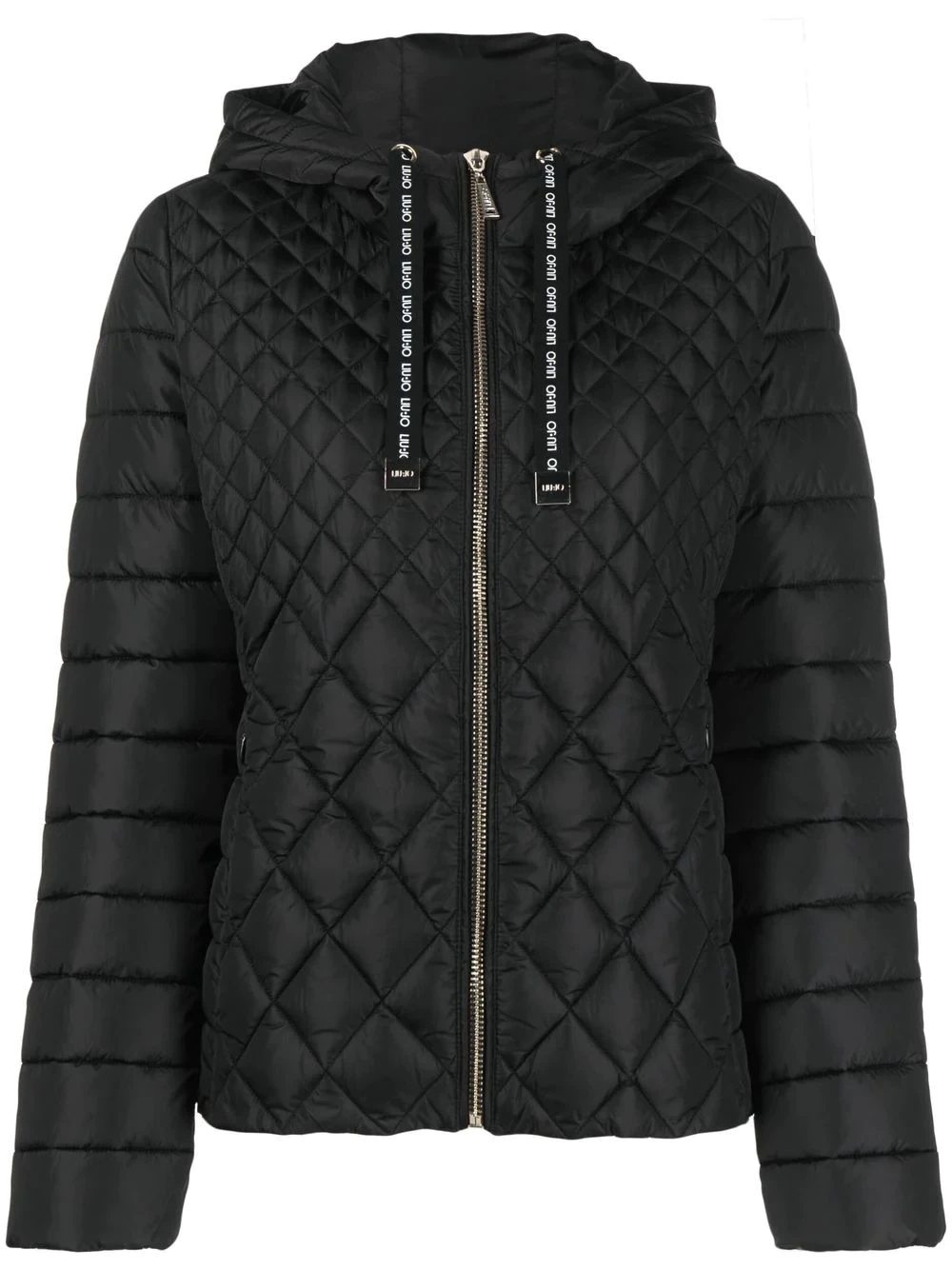 quilted zip-up jacket