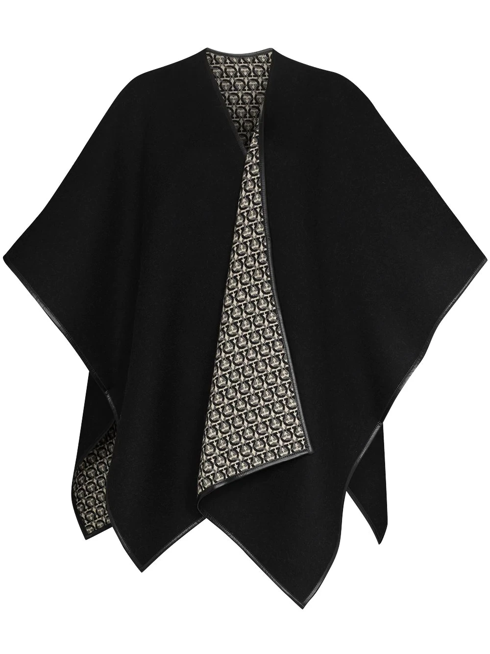 Gancini wool cape