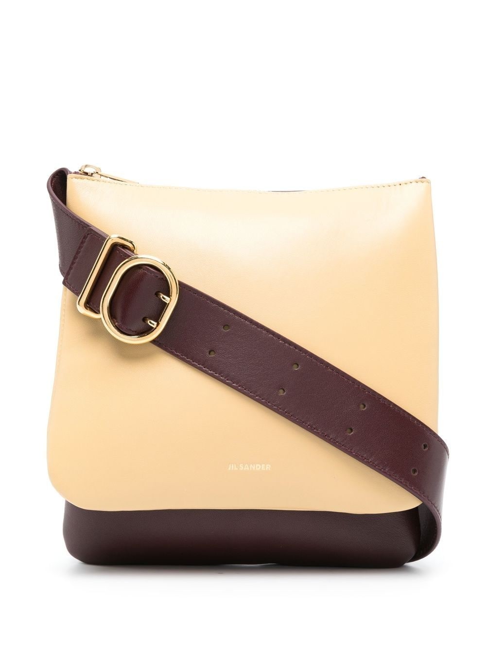 two-tone detail shoulder bag