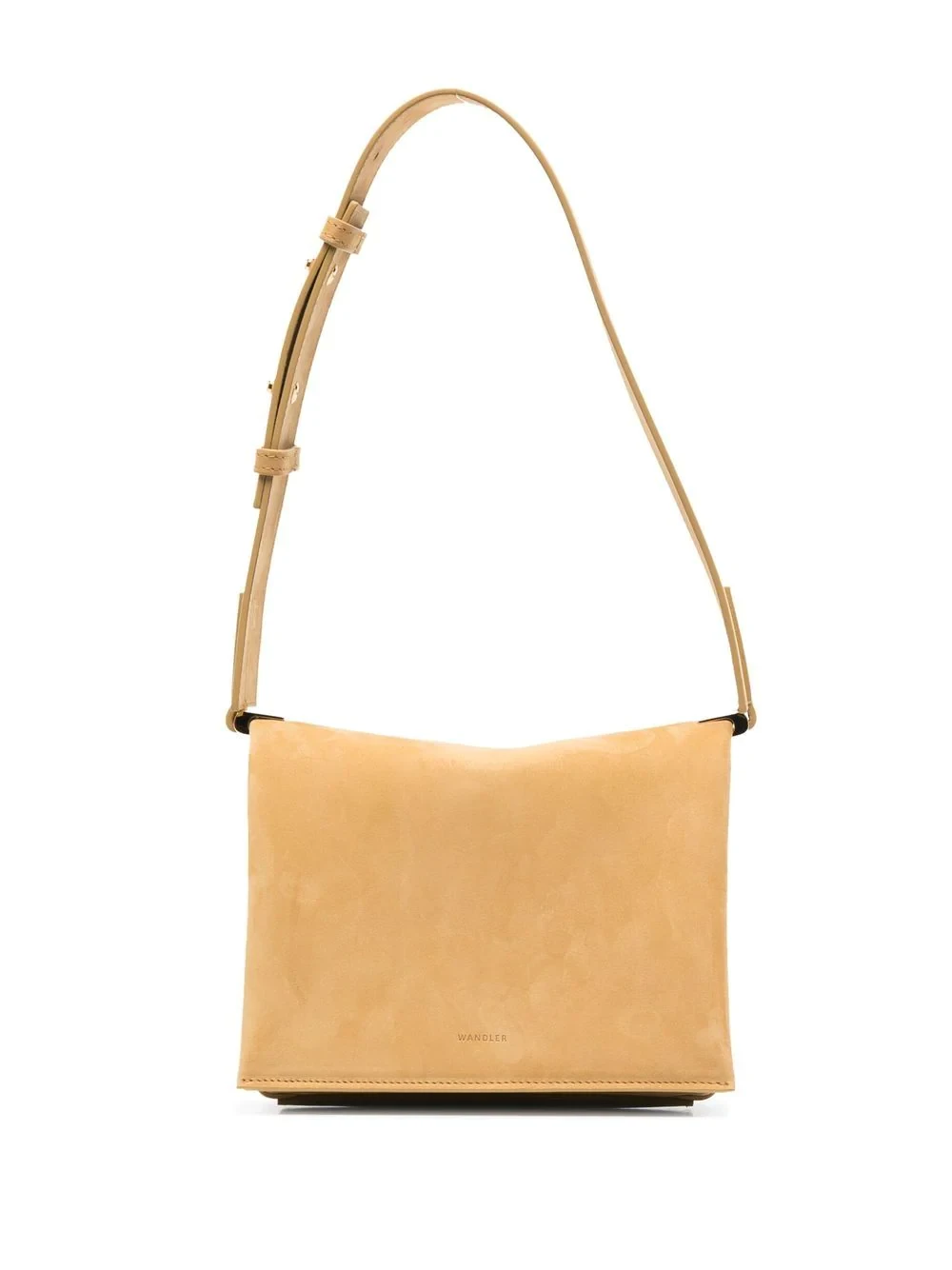 Uma box suede shoulder bag