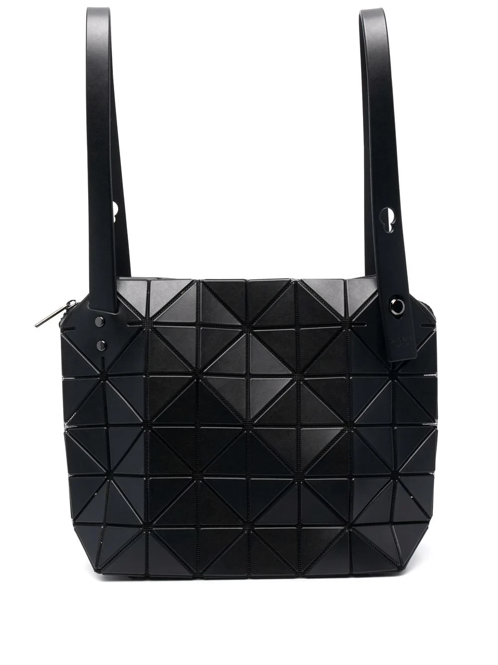 geometric panelled tote bag