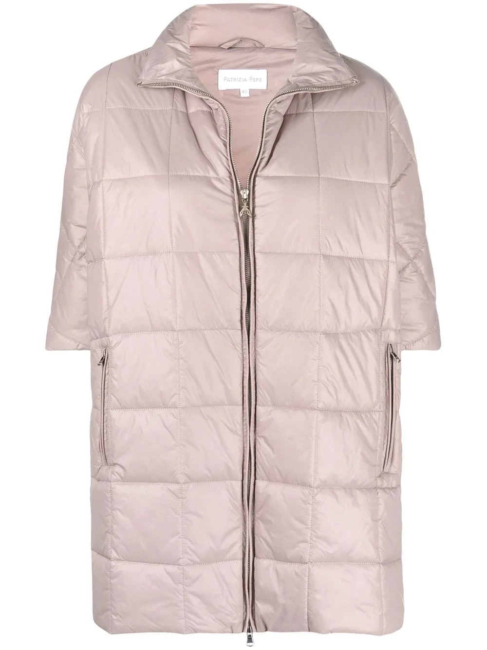 short-sleeve quilted jacket