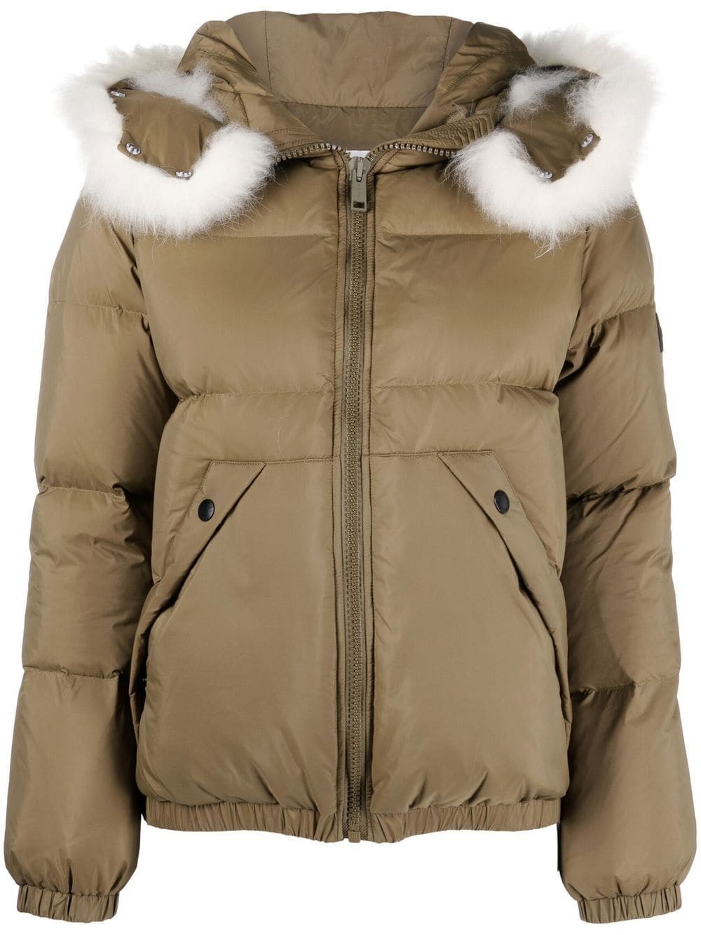 fur-trimmed hood jacket