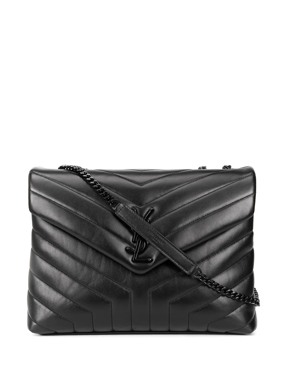 Saint Laurent Loulou quilted logo plaque bag