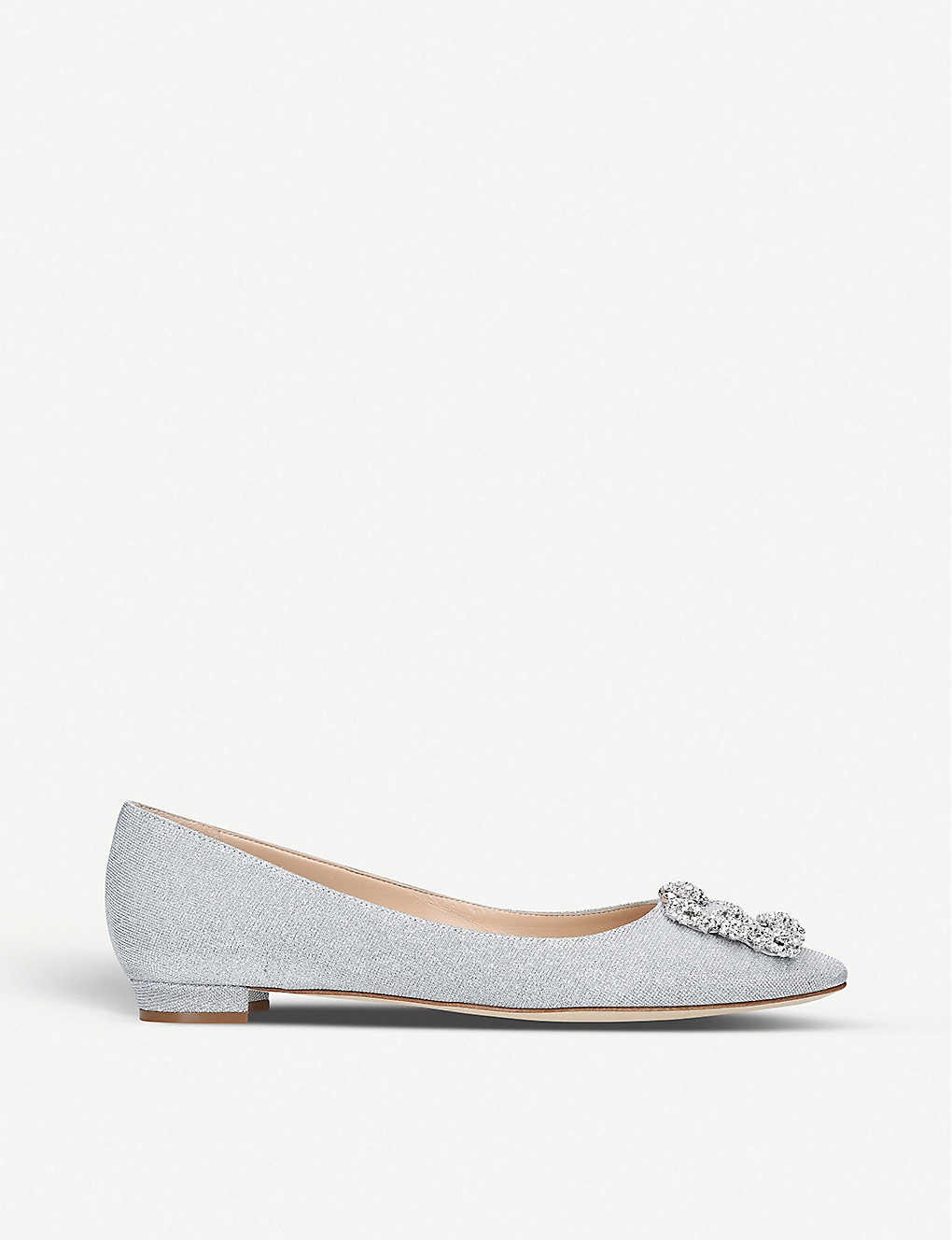 Hangisi crystal-embellished flats