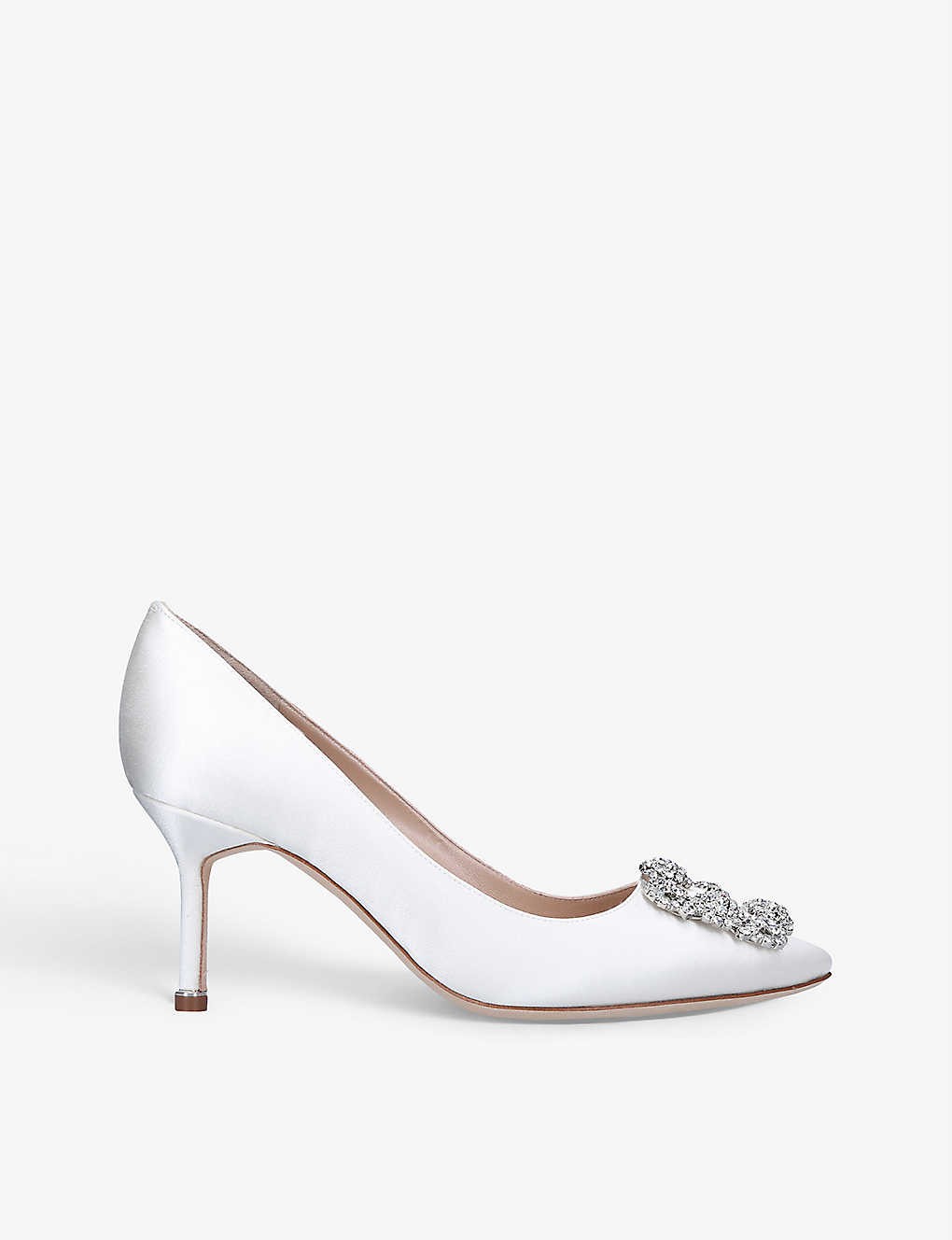 Hangisi 70 Swarovski crystal-embellished satin courts