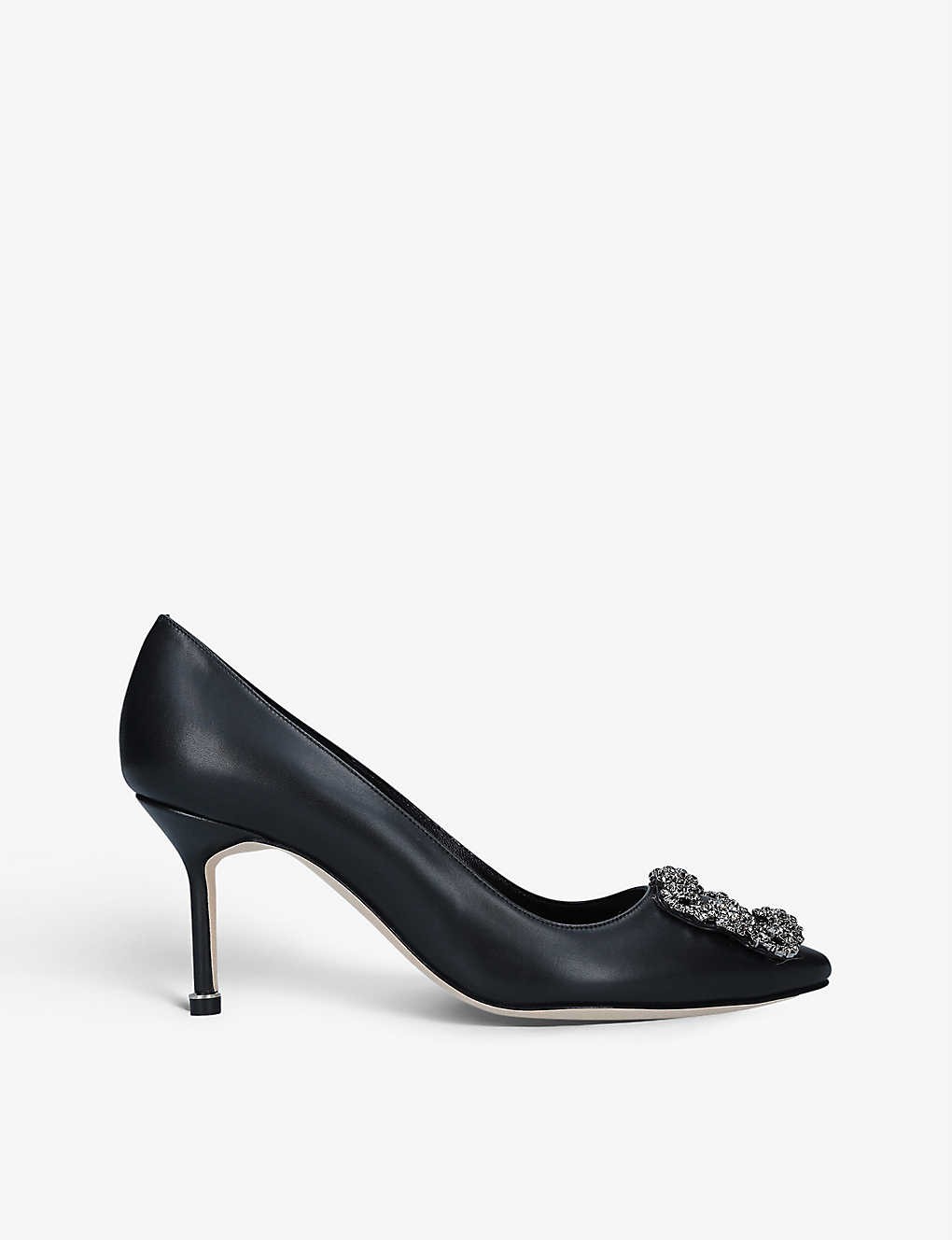 Hangisi crystal-embellished leather courts