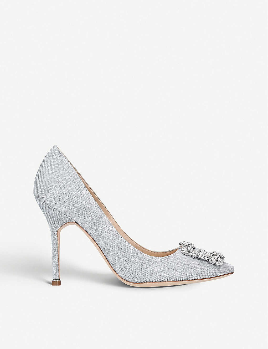 Hangisi 105 Notturno Bride Swarovski crystal-embellished courts
