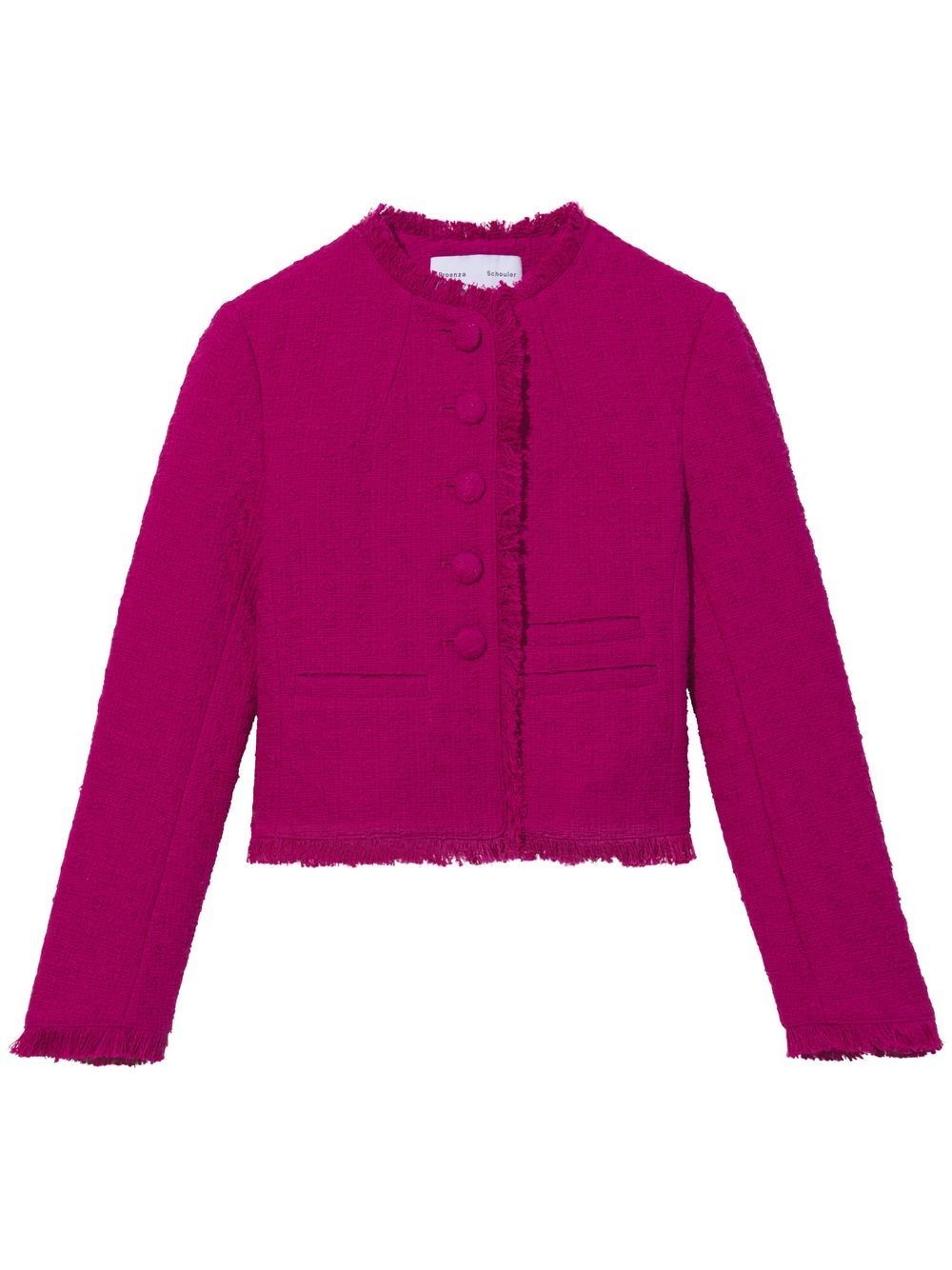 Proenza Schouler White Label cropped tweed jacket