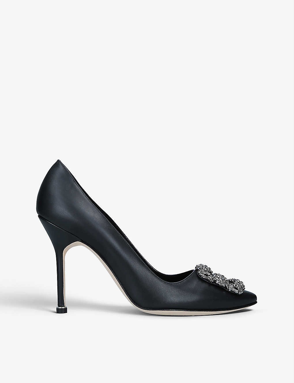 Hangisi 105 crystal-embellished leather courts