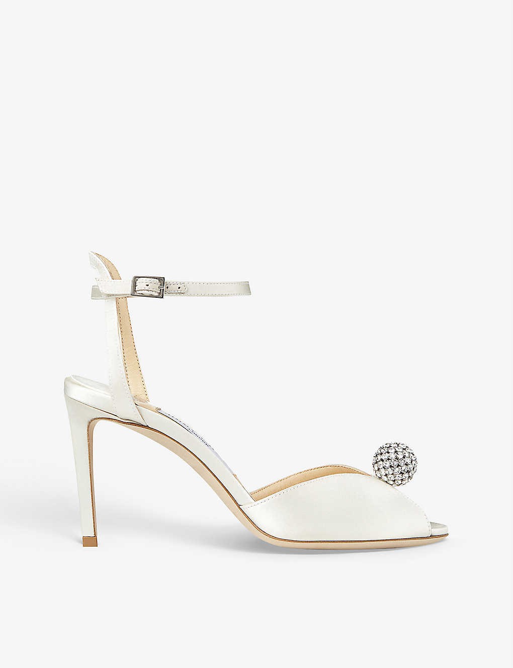 Sacora crystal sphere-embellished satin sandals