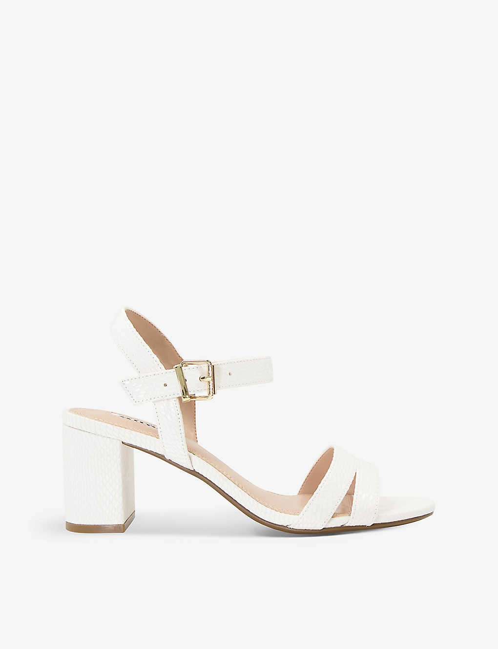 Merisa block-heel faux-leather sandals