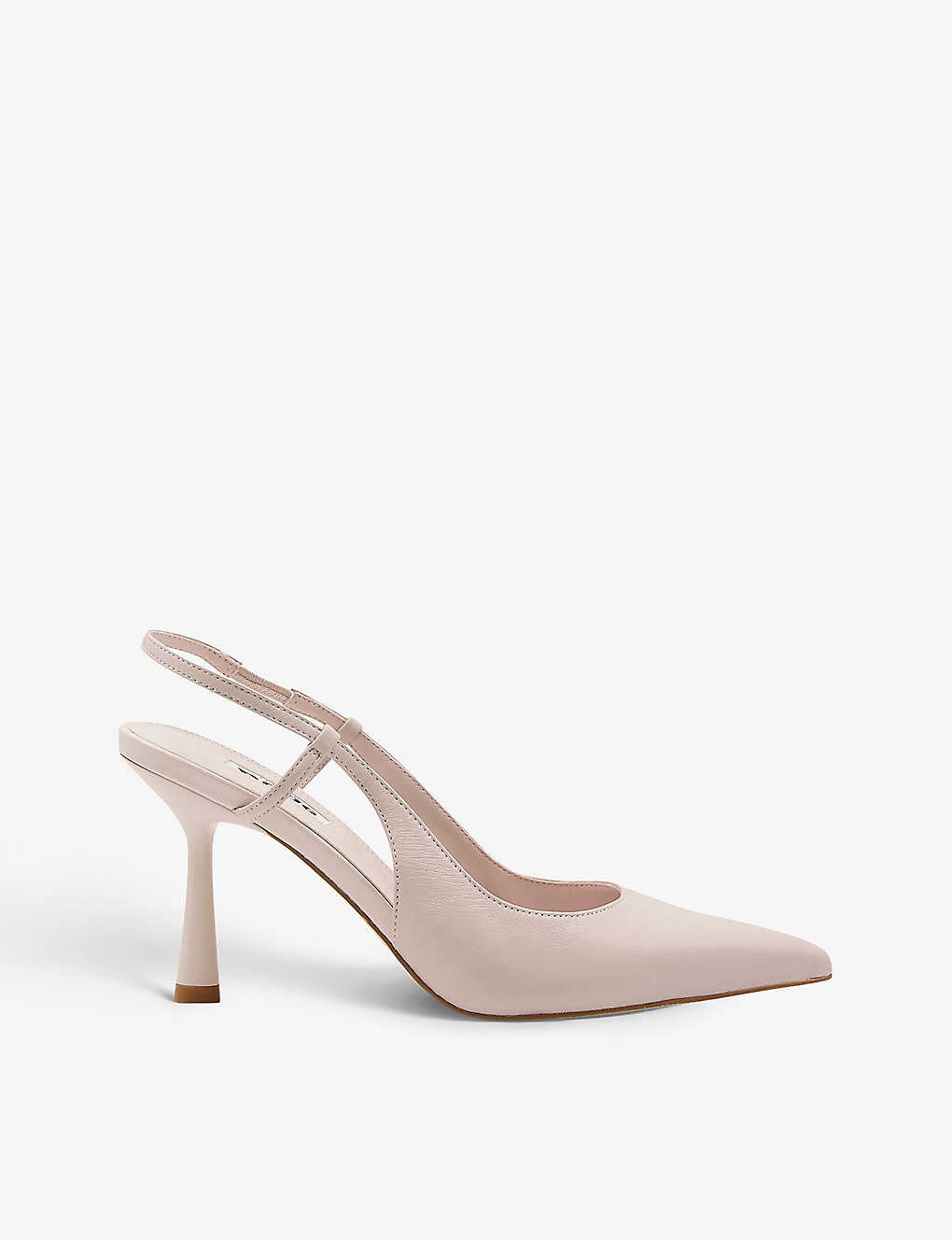 Cabanna slingback-heeled leather courts