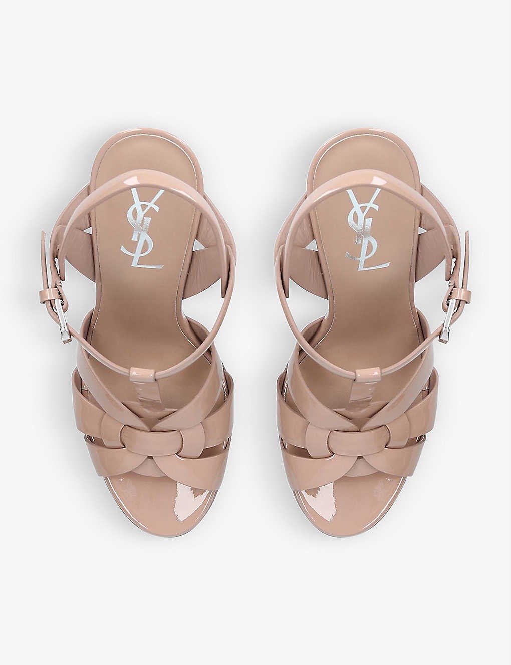 Tribute 105 patent-leather platform sandals