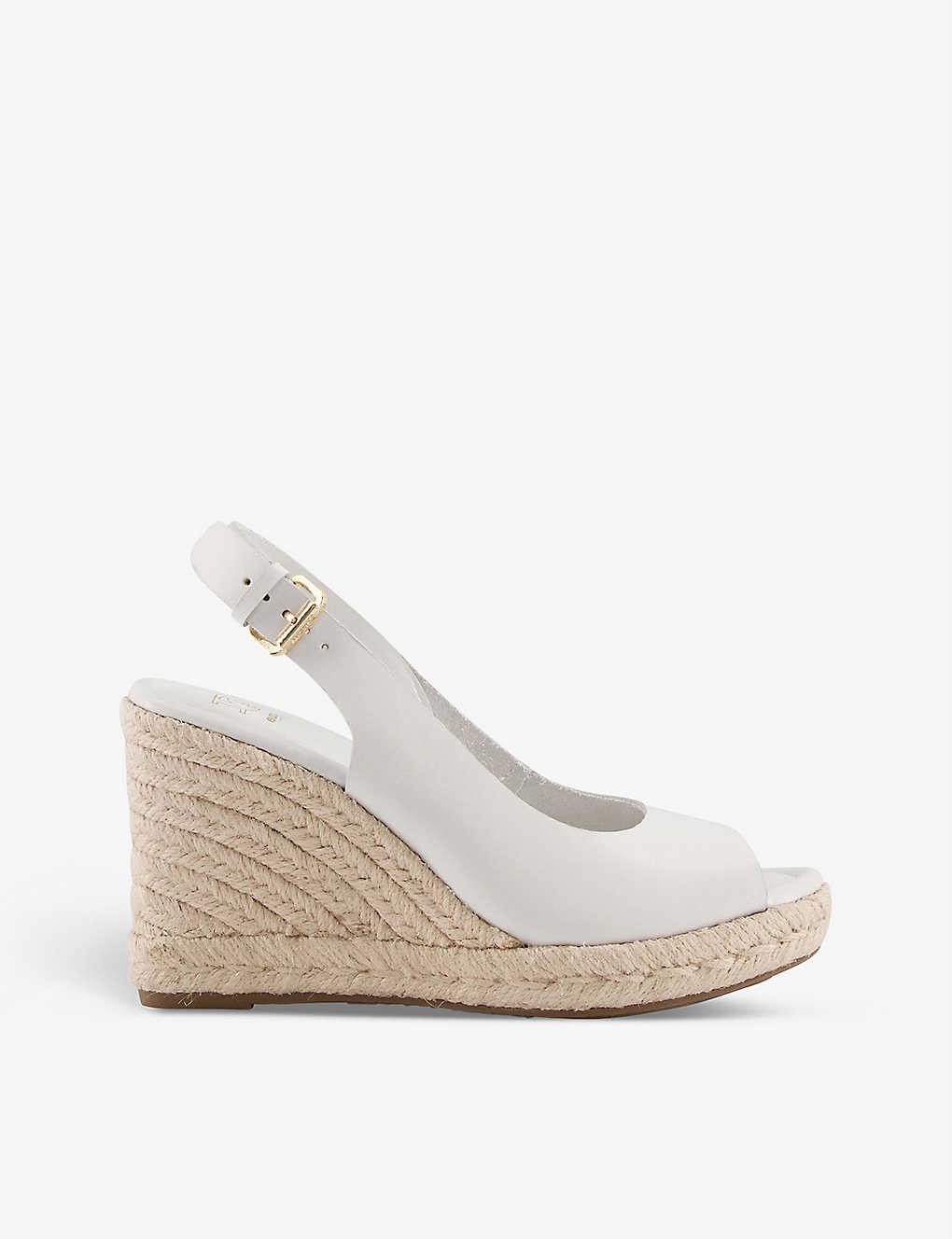 Kimmy slingback espadrille-wedge leather sandals