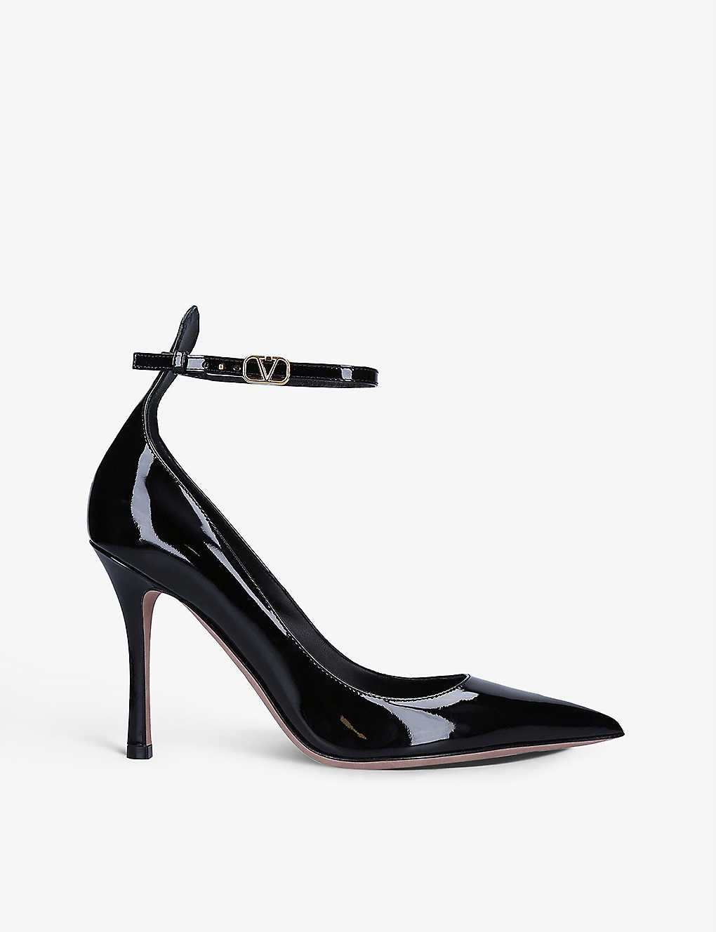 Tan Go patent-leather courts