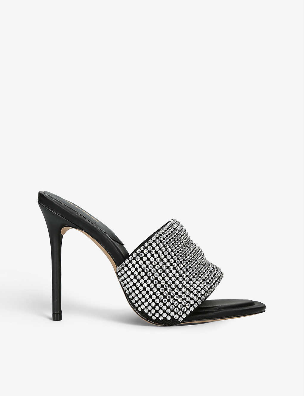 Gannany rhinestone-embellished woven heeled sandals