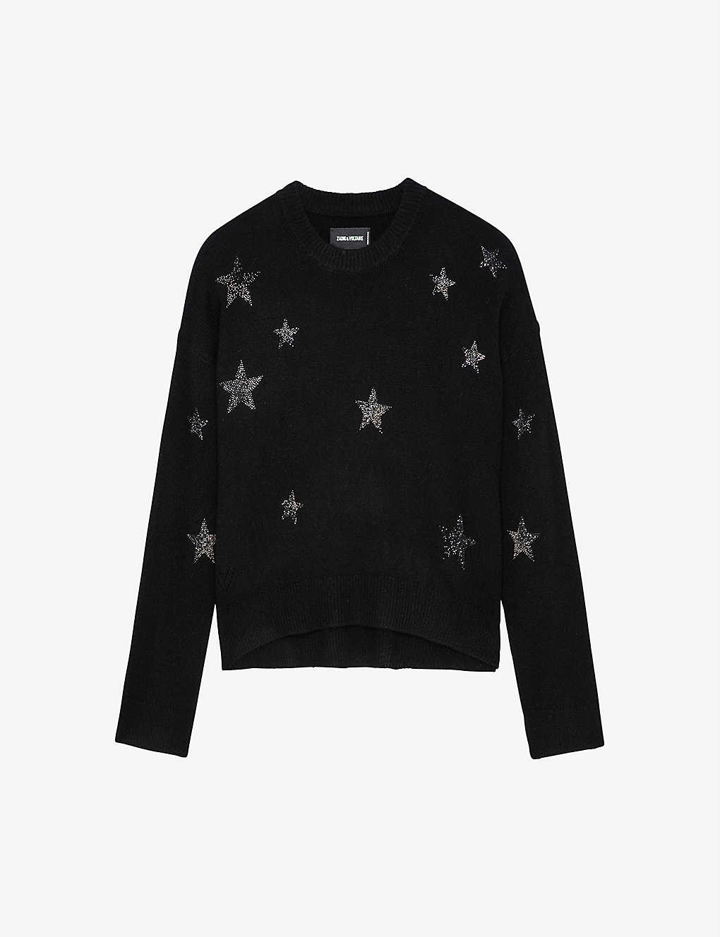 Markus star-embellished cashmere jumper