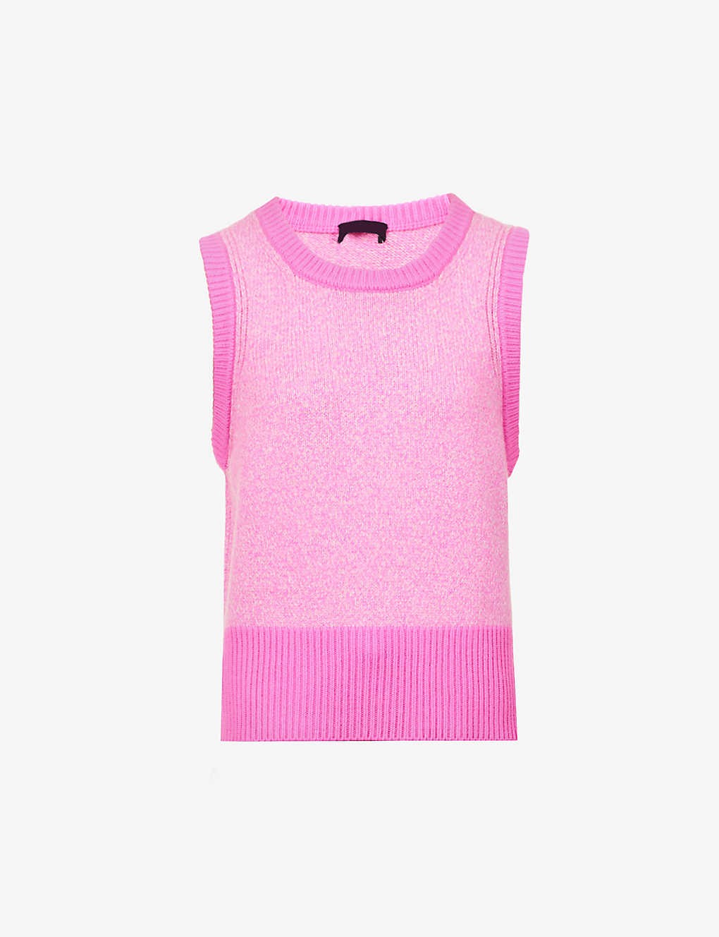 Sleeveless wool and cashmere-blend top