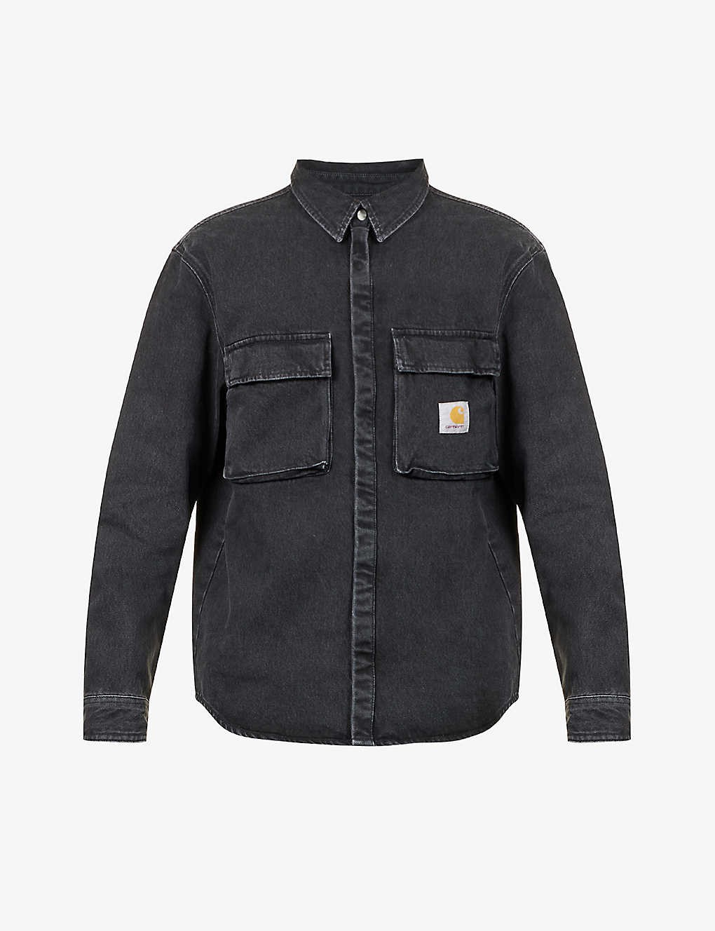 Monterey brand-patch relaxed-fit denim jacket