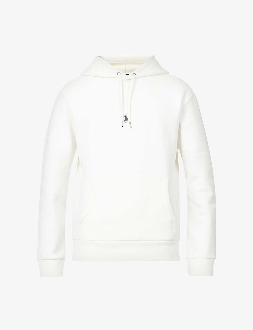 Logo-embroidered cotton-blend hoody