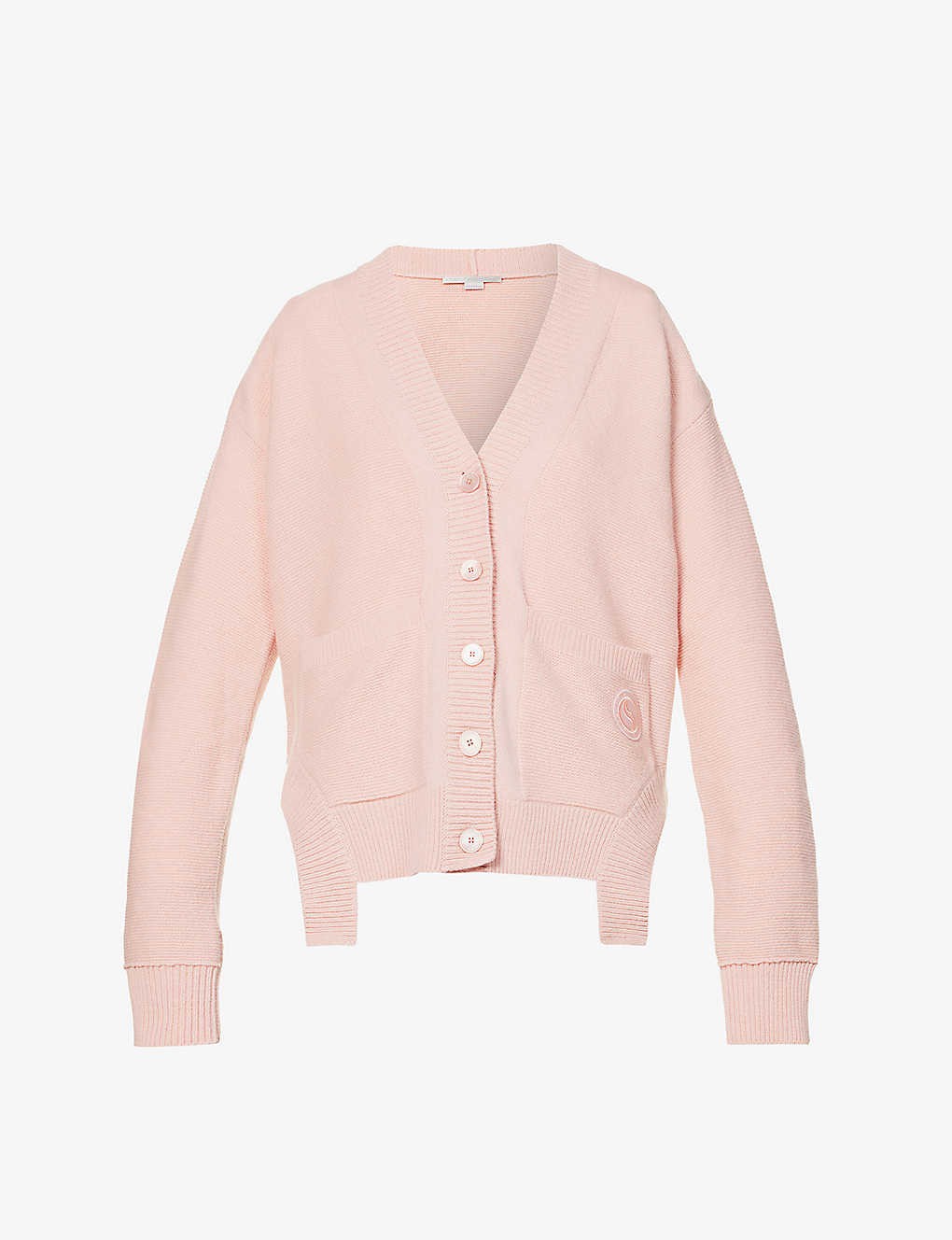 Brand-patch cashmere-blend cardigan