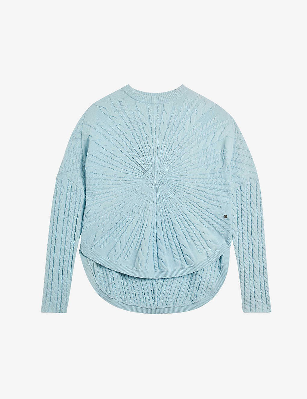 Kimila circular cable-knit wool and recycled-polyamide blend jumper