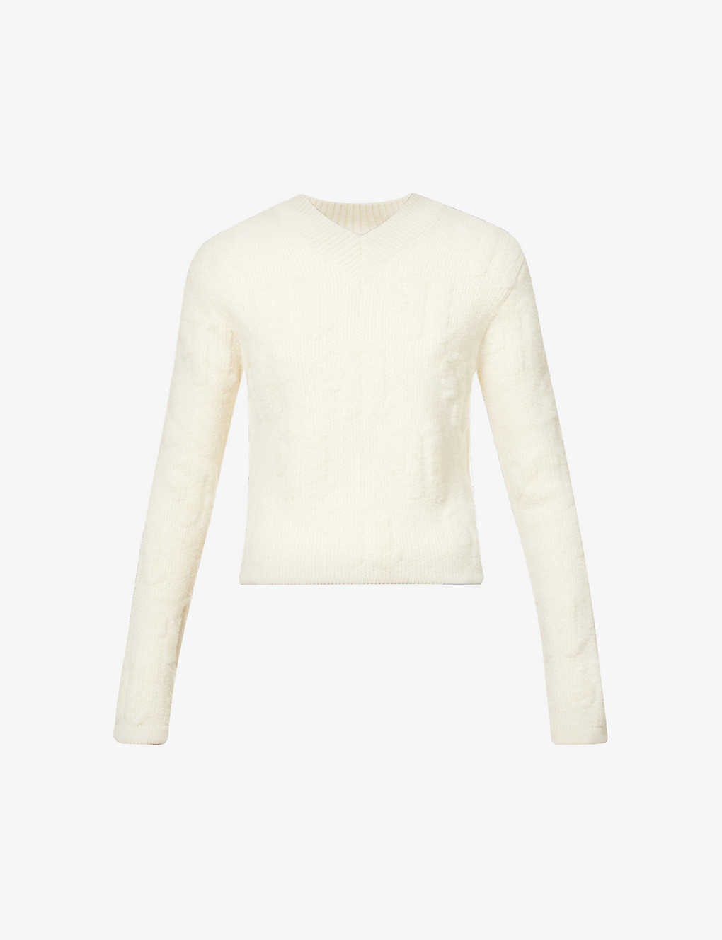 Dian V-neck wool knitted jumper