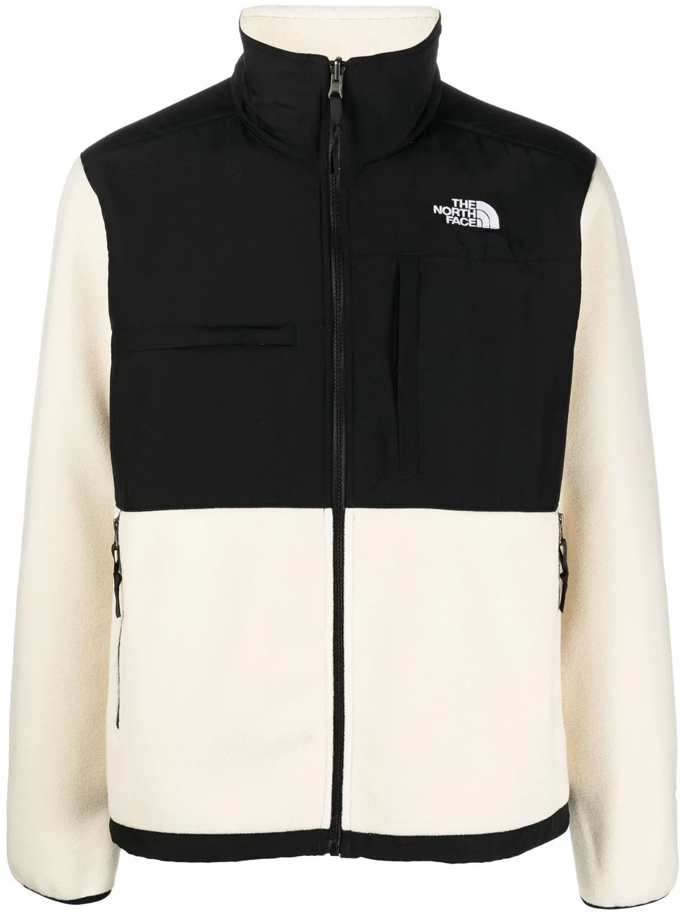 New Season The North Face embroidered-logo zipped jacket