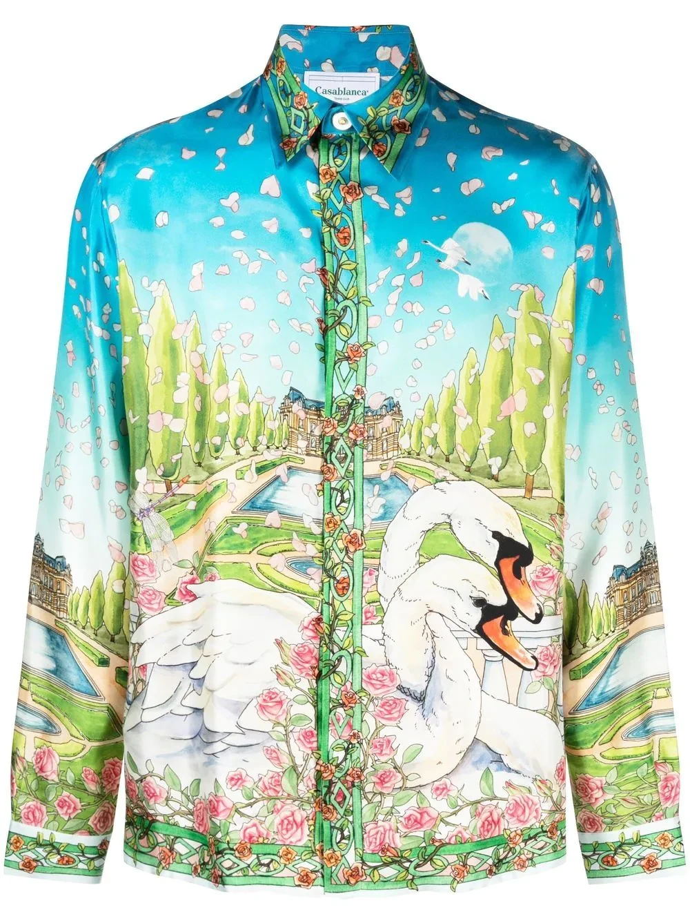 Casablanca Dream House print silk shirt