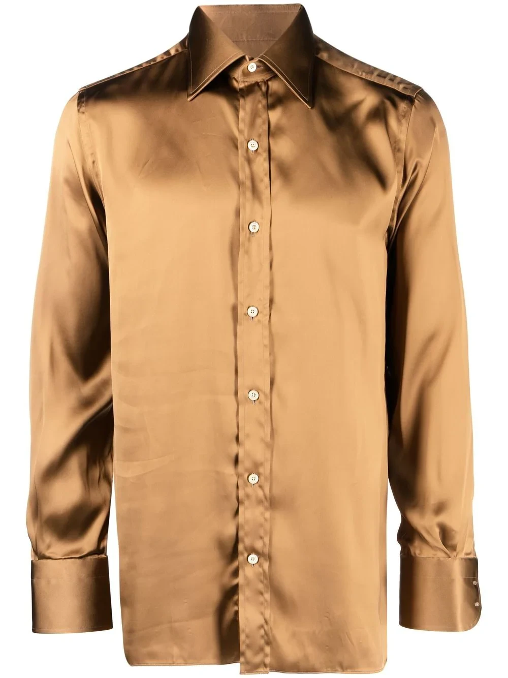 TOM FORD fitted-cuff shirt.