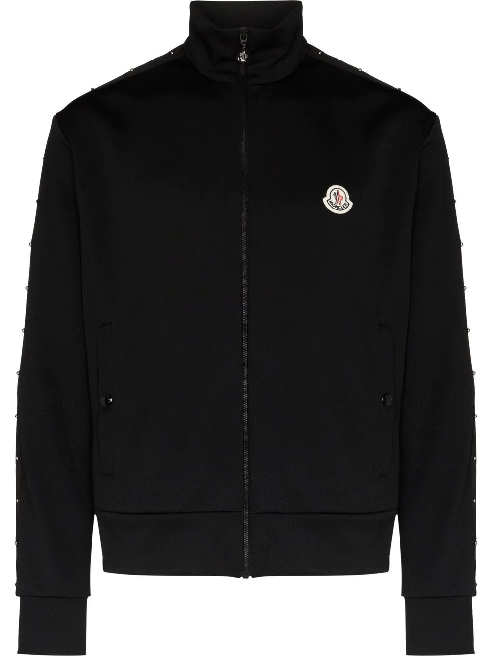 Moncler logo-patch zip-fastening jumper