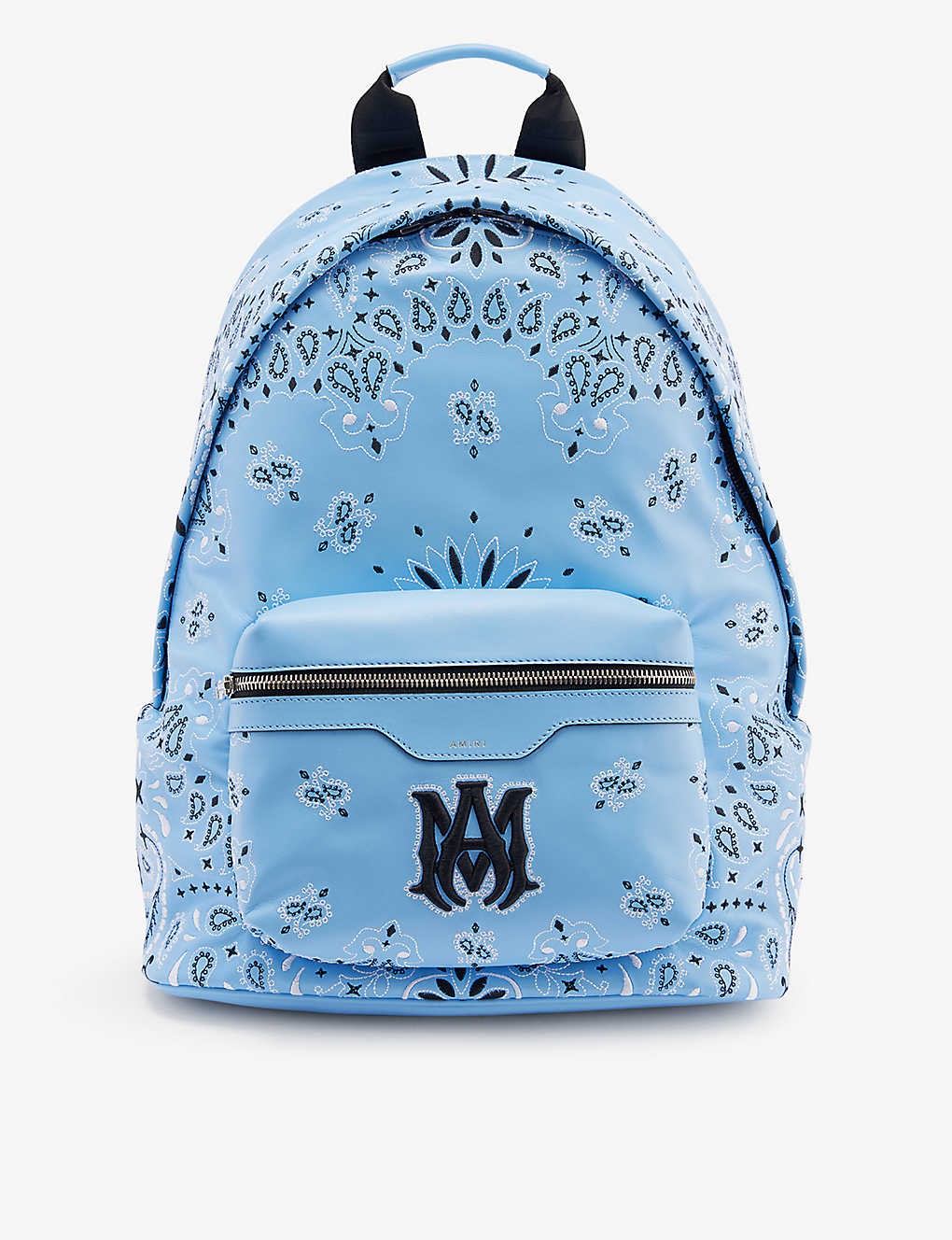 Bandana-print cotton-blend backpack