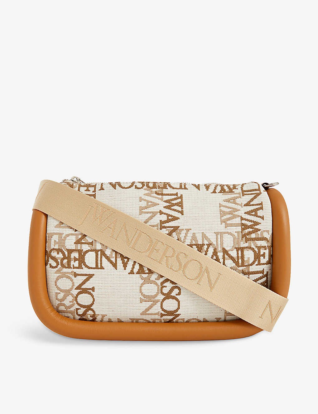 Bumper monogram cotton-blend shoulder bag