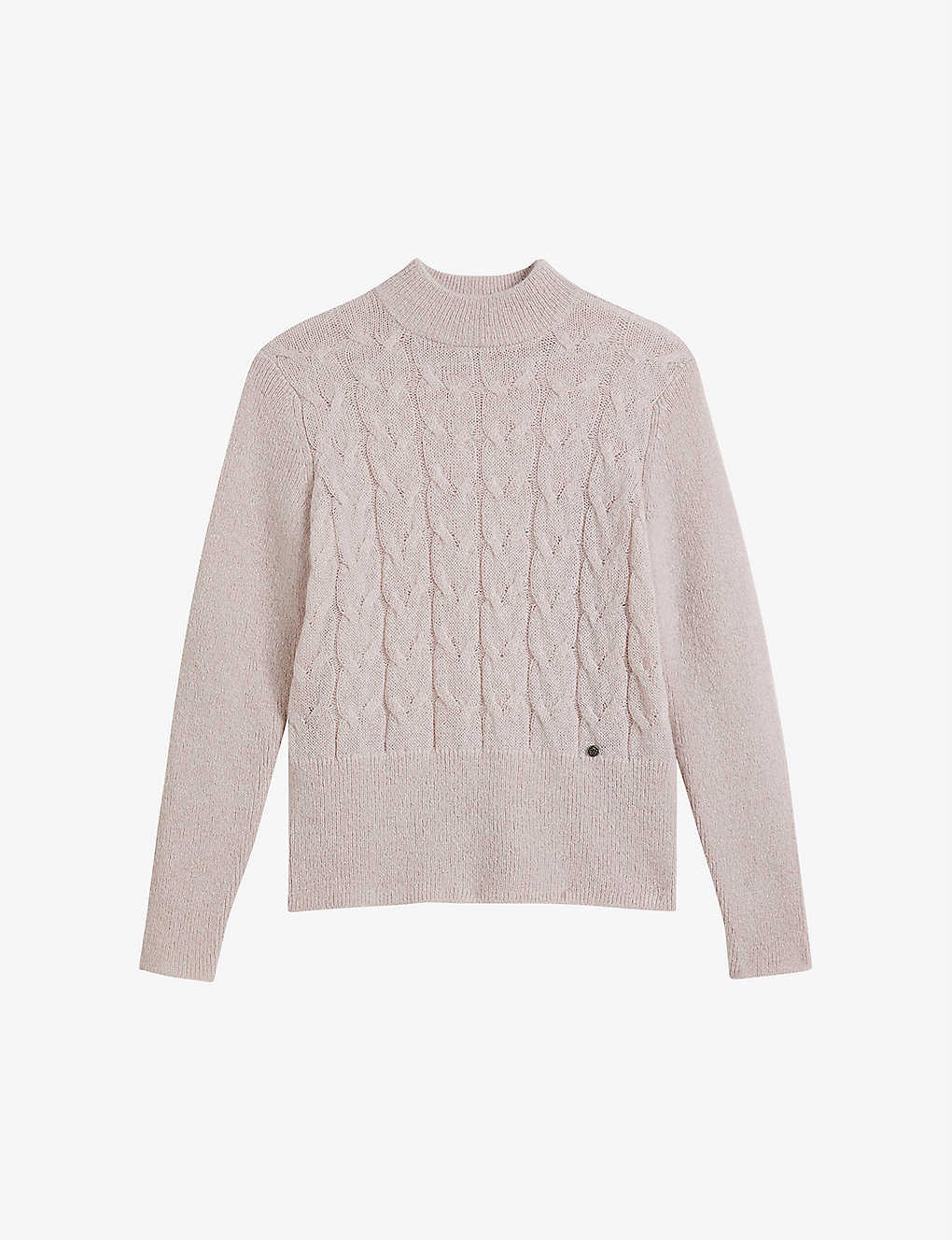 Veolaa cable-knit wool and mohair blend jumper
