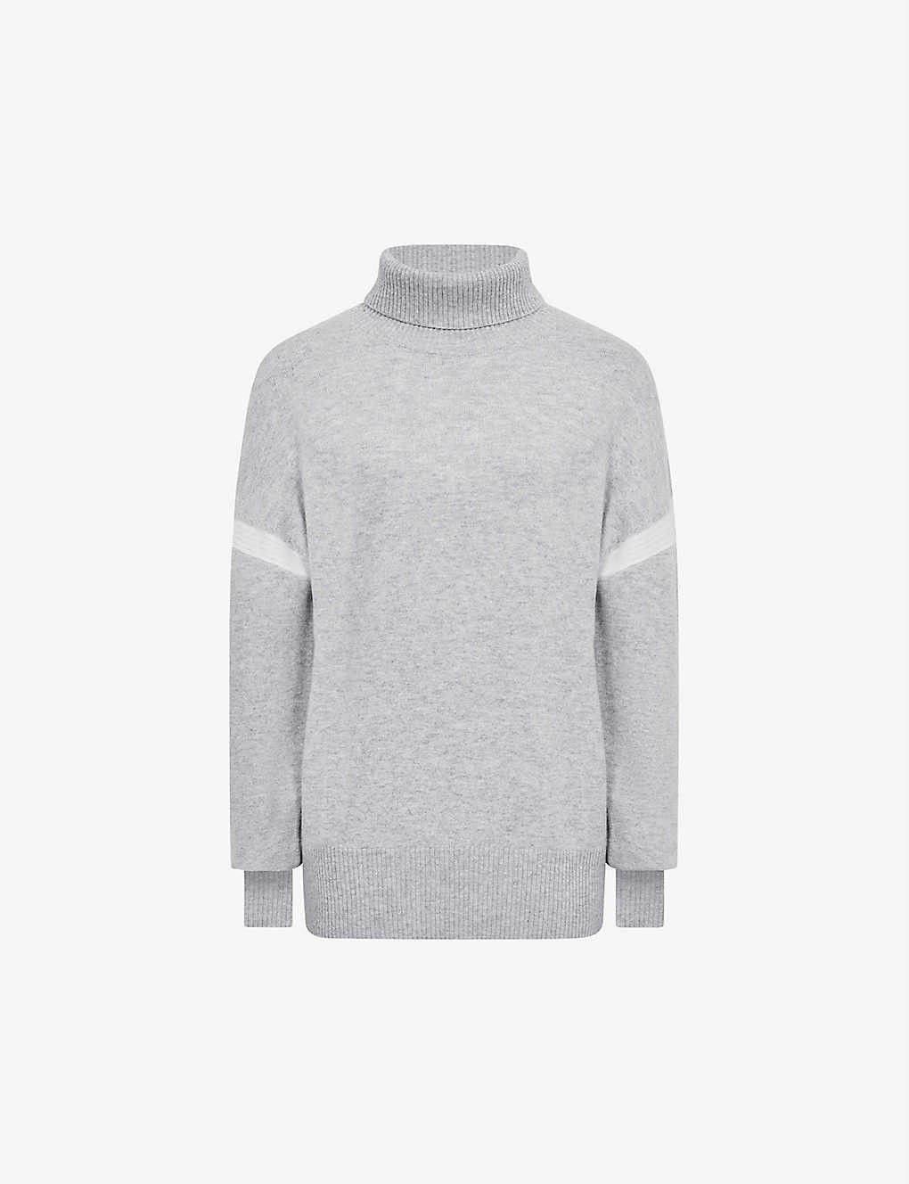 Nova colour-block knitted wool-blend jumper