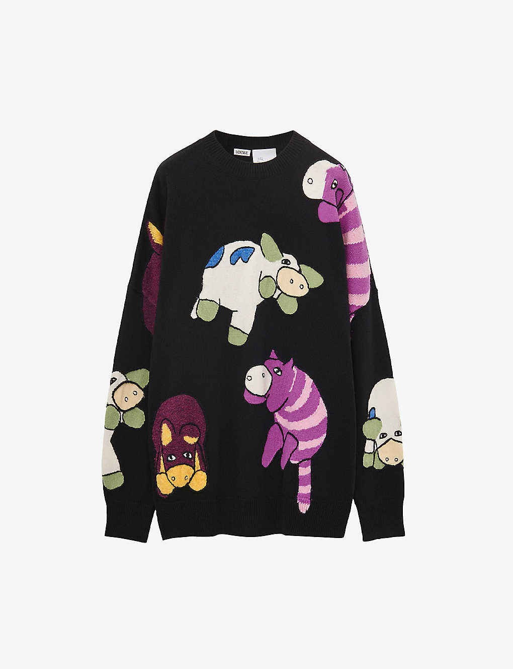 LOEWE x Howl's Moving Castle Magical Animals wool-blend jumper
