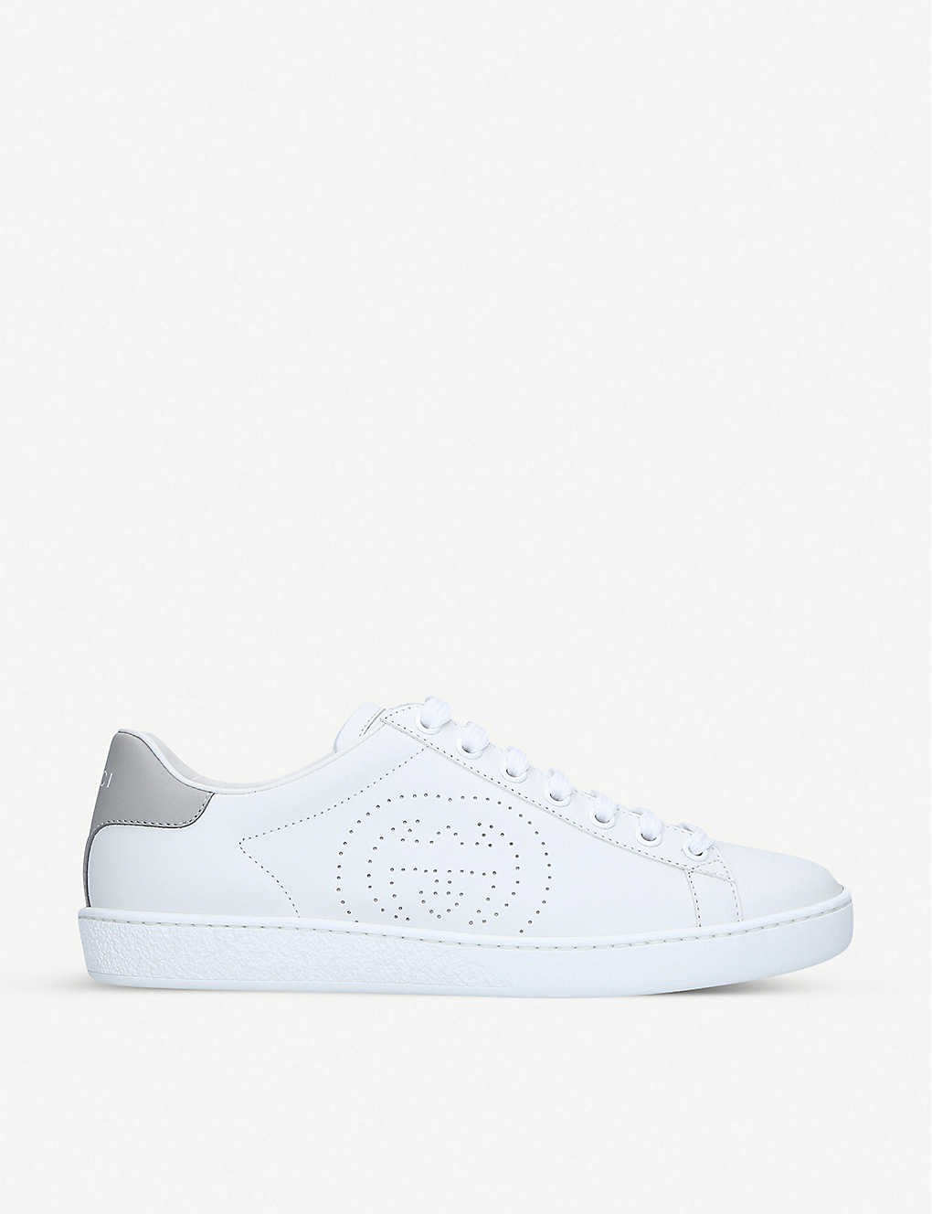Women's New Ace embroidered leather trainers
