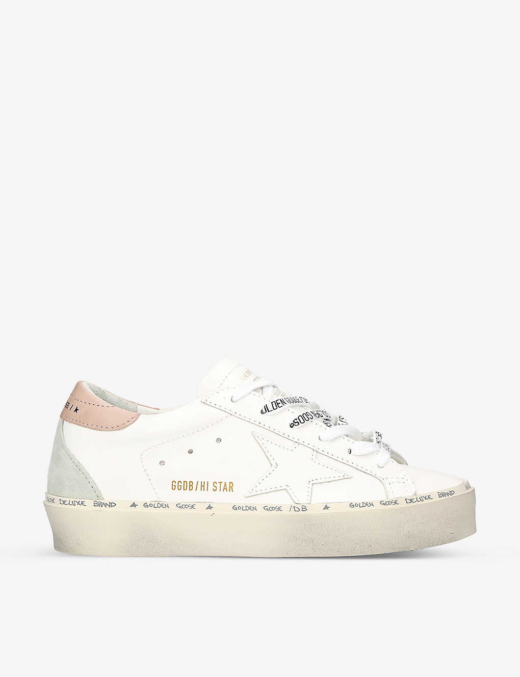 Women’s Hi Star logo-embroidered leather low-top trainers