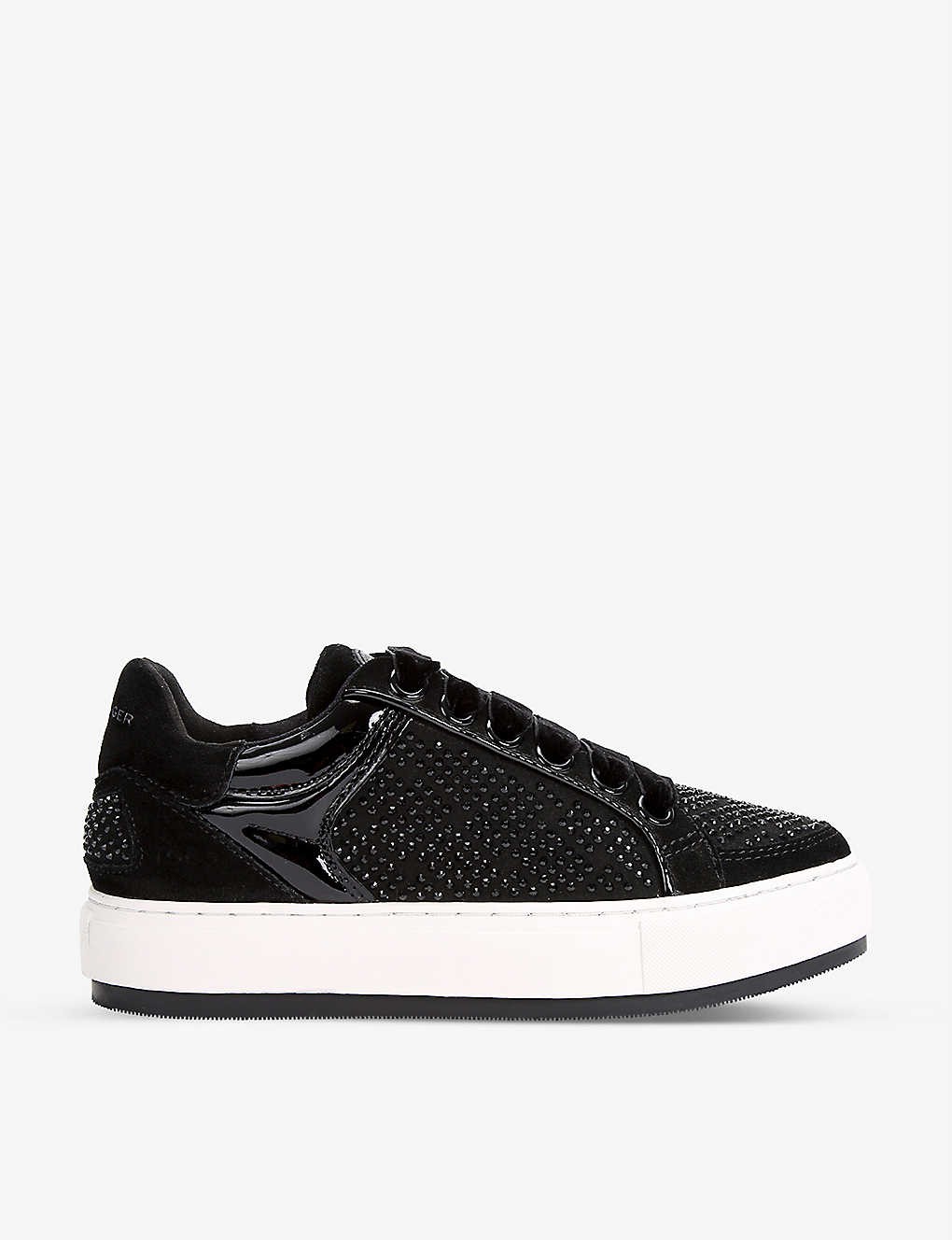 Southbank panelled leather trainers