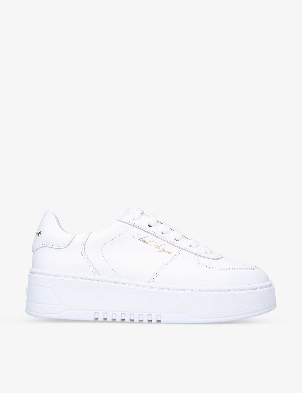 Orbit leather platform trainers