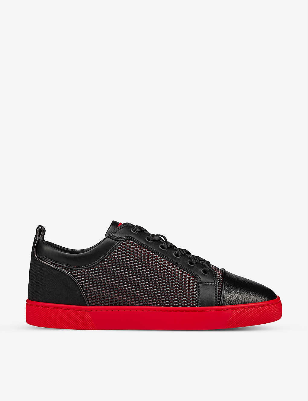 Louis Junior Orlato leather and mesh low-top trainers