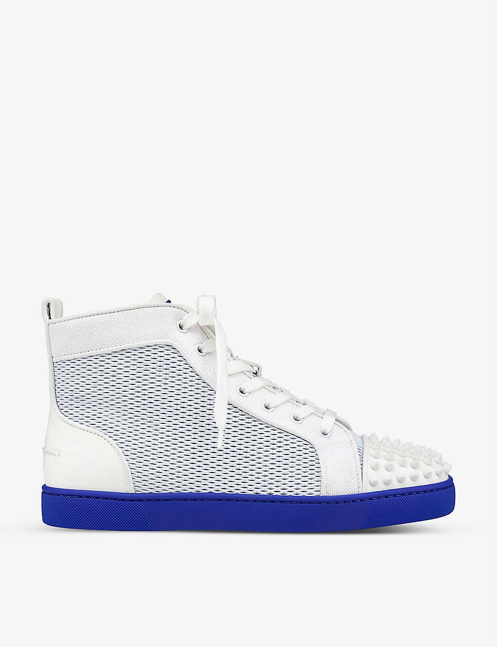 Lou Spikes Orlato leather-blend high-top trainers