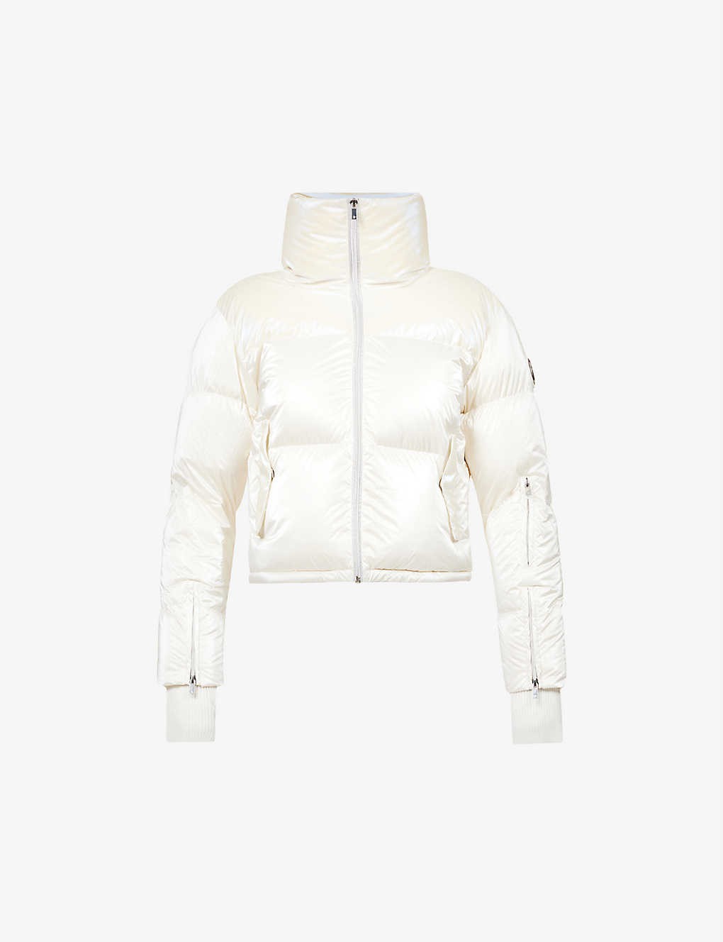 Muse cropped shell puffer jacket