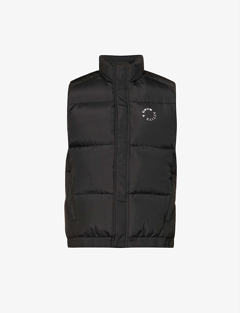 Weekend logo-print shell-down puffer gilet