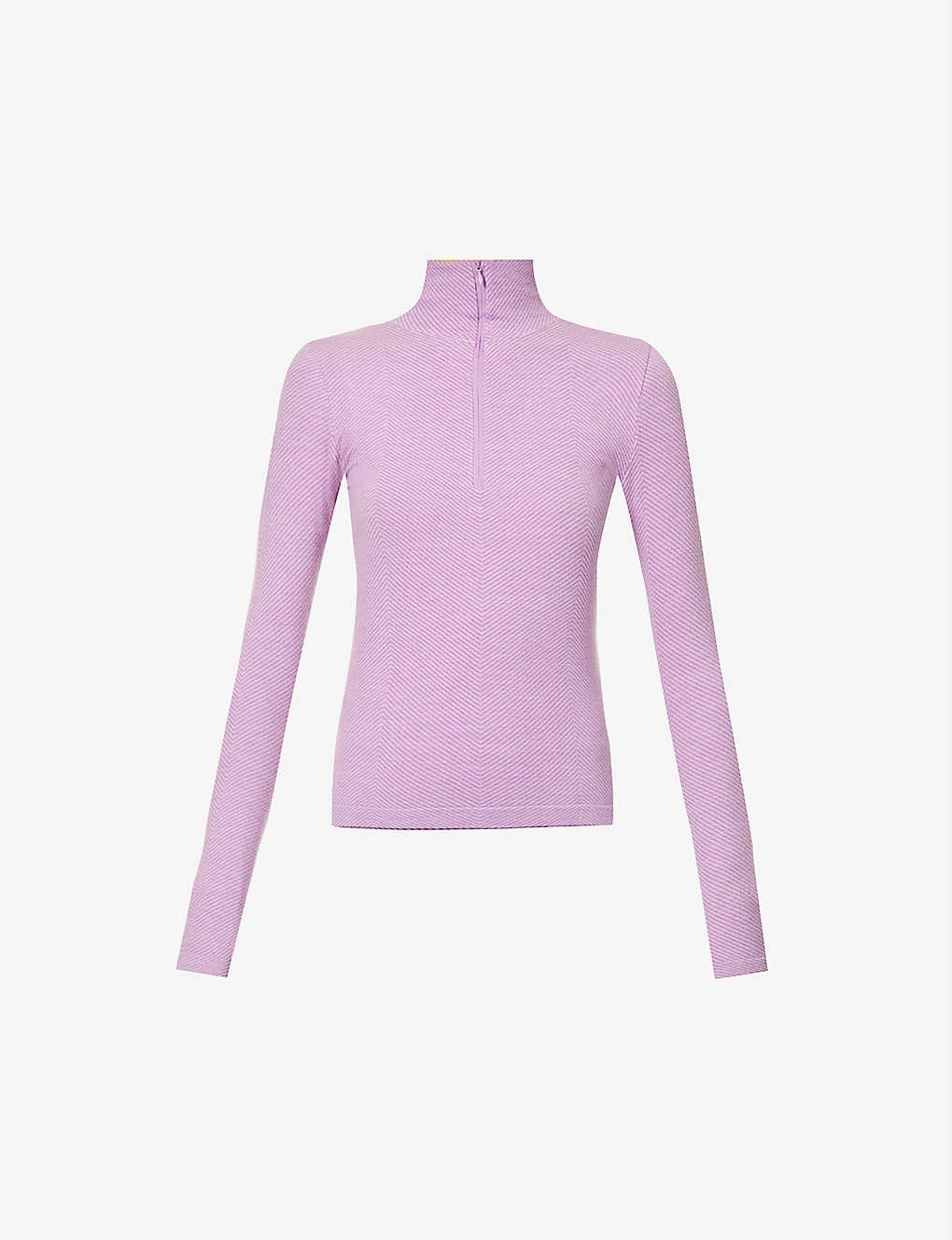 Andora high-neck stretch-woven top