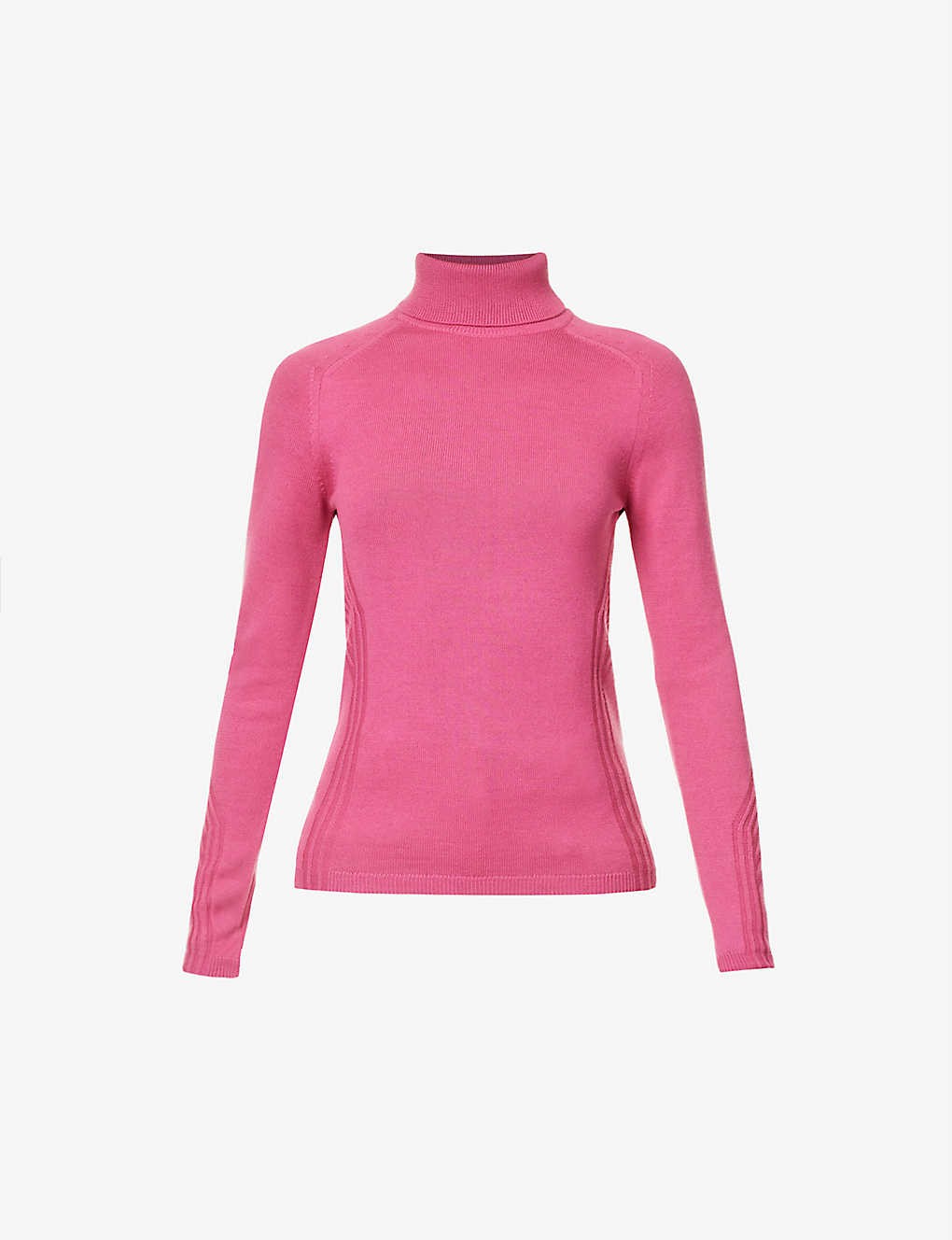 Turtleneck contrasting knitted jumper
