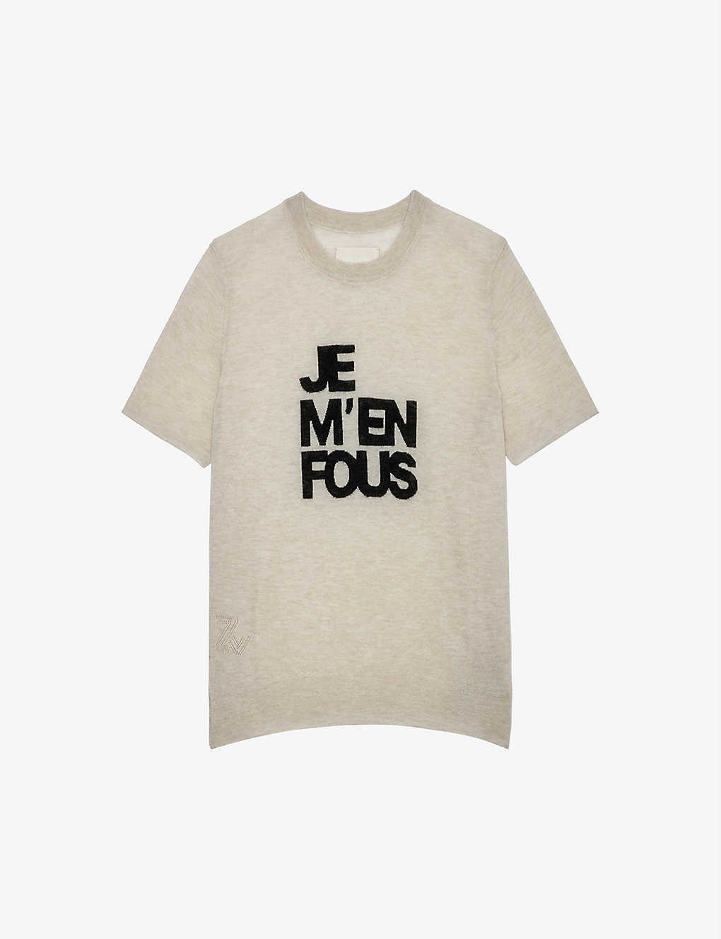 Ida slogan-print cashmere jumper