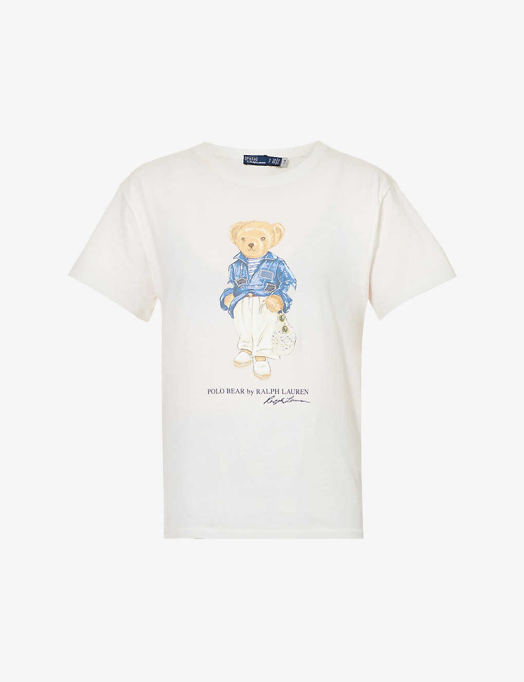 Polo Bear-print cotton-jersey T-shirt