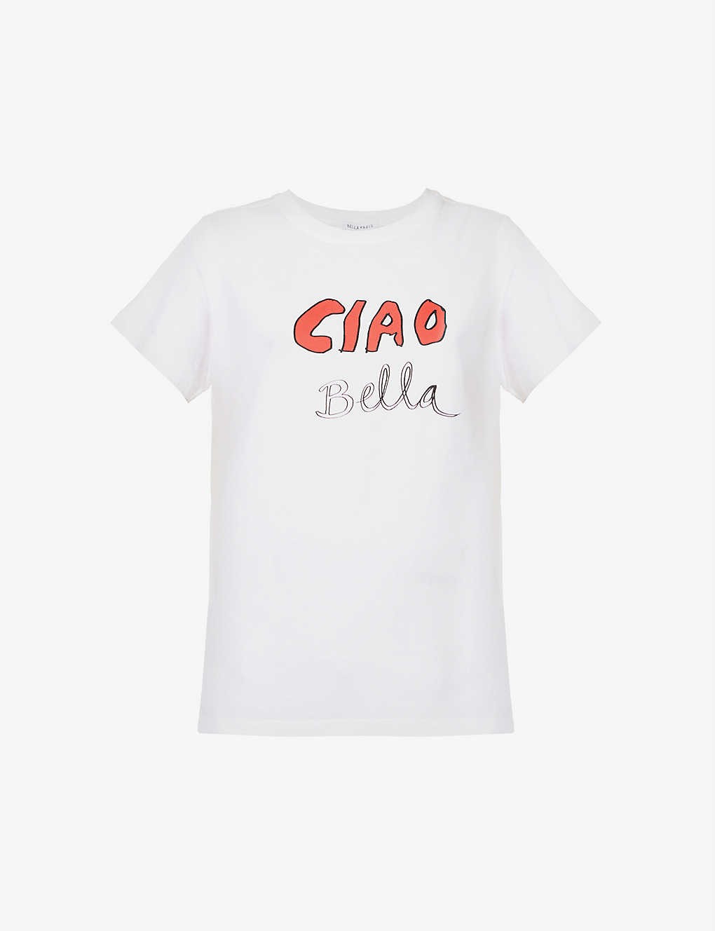 Ciao Bella brand-print organic-cotton T-shirt